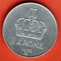Norwegen 1 Krone 1976