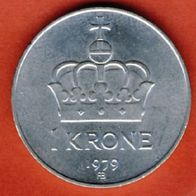 Norwegen 1 Krone 1979