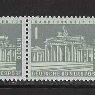Berlin 1956, MiNr: 140 als waagerechtes Paar mit Rand sauber postfrisch