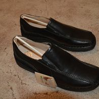 neue schwarze Halbschuhe Gr. 40 aus Leder von bama - Schuhe wie barfuß