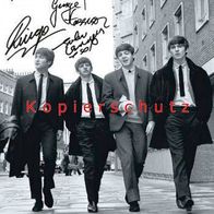 Beatles (1) -- signiertes Foto (Repro) aus Privatsammlung -al-