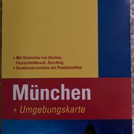 München + Umgebungskarte mit Ortsteilen von Dachau, Fürstenfeldbruck, Garching