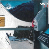 Telefonkarte Schweiz , Staumauer 10 CHF , leer , Swiss Telecom