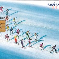 Telefonkarte Schweiz , Ski 5 CHF , leer , Swiss Telecom