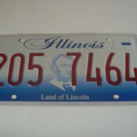US Nummernschild Illinois - Land of Lincoln