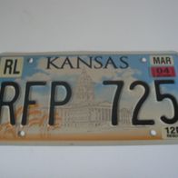 US Nummernschild Kansas