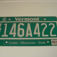 US Nummernschild Vermont - Green Mountain State