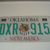 US Nummernschild Oklahoma - Native America