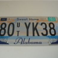 US Nummernschild Alabama - Sweet Home