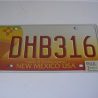 US Nummernschild New Mexico - Land of Enchantment