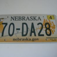 US Nummernschild Nebraska