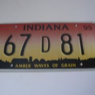 US Nummernschild Indiana - Amber Waves of Grain
