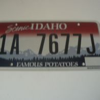 US Nummernschild Idaho - Famous Potatoes