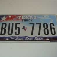US Nummernschild Texas - The Lone Star State