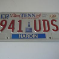 US Nummernschild Tennessee - Volunteer State