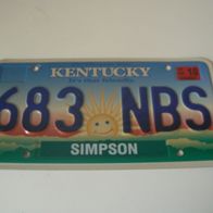 US Nummernschild Kentucky - The Bluegrass State
