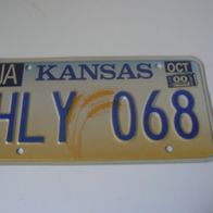 US Nummernschild Kansas Motiv 2