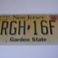 US Nummernschild New Jersey - Garden State