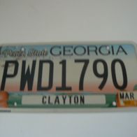 US Nummernschild Georgia - Peach State