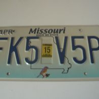 US Nummernschild Missouri - Show Me State (Motiv 2)