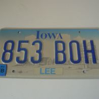 US Nummernschild Iowa