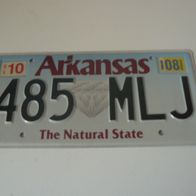 US Nummernschild Arkansas - The Natural State