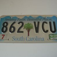 US Nummernschild South Carolina - Smiling Faces Beautiful Places