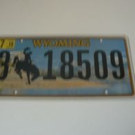 US Nummernschild Wyoming Motiv 2