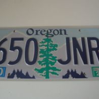 US Nummernschild Oregon