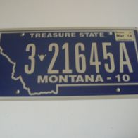 US Nummernschild Montana - Treasure State