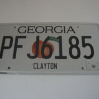 US Nummernschild Georgia