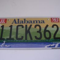 US Nummernschild Alabama