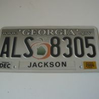 US Nummernschild Georgia (Motiv 2)
