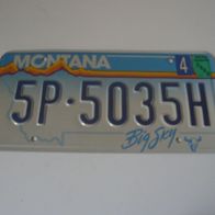 US Nummernschild Montana - Big Sky (Motiv 2)