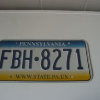 US Nummernschild Pennsylvania (Motiv 2)