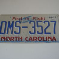 US Nummernschild North Carolina - First in Flight