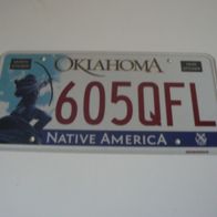 US Nummernschild Oklahoma - Native America (Motiv 2)