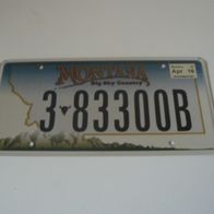 US Nummernschild Montana - Big Sky Country