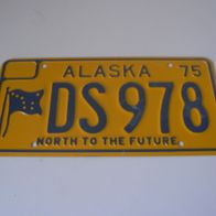 US Nummernschild Alaska - North To The Future