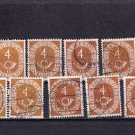 Bund MiNr. 124 Posthorn gest. eine zur Auswahl M€ 0,40 #M131c