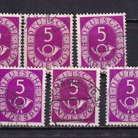 Bund MiNr. 125 Posthorn gest. eine zur Auswahl M€ 0,40 #M131e