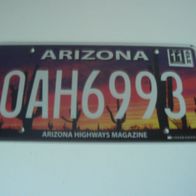 US Nummernschild Arizona
