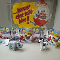 Ü - Ei Spielzeug Tiere Nashorn + Zebra + 2 BPZ