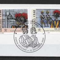 028) Vatikan 2005 Schweizer Garde Mi. Nr. 1538/39 kpl. Satz auf Papier