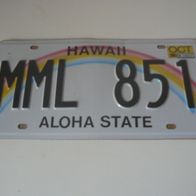 US Nummernschild Hawaii - Aloha State (Neu + OVP)