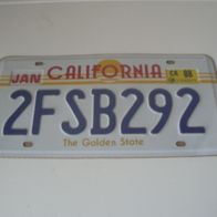 US Nummernschild California - The Golden State (Neu + OVP)