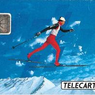 Telefonkarte Frankreich , Olympiques , Ski 120 , leer