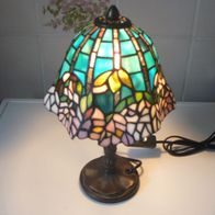 Tischlampe Tischleuchter im Tiffany Stil Motiv 2 (wie Neu)