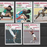 099) Guinea-Bissau 1989 Olympia Mi. Nr. 1041/44-47 postfrisch