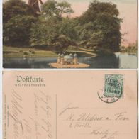 Bremen 1907 Wallpartie mit Windmühle coloriert Top Karte